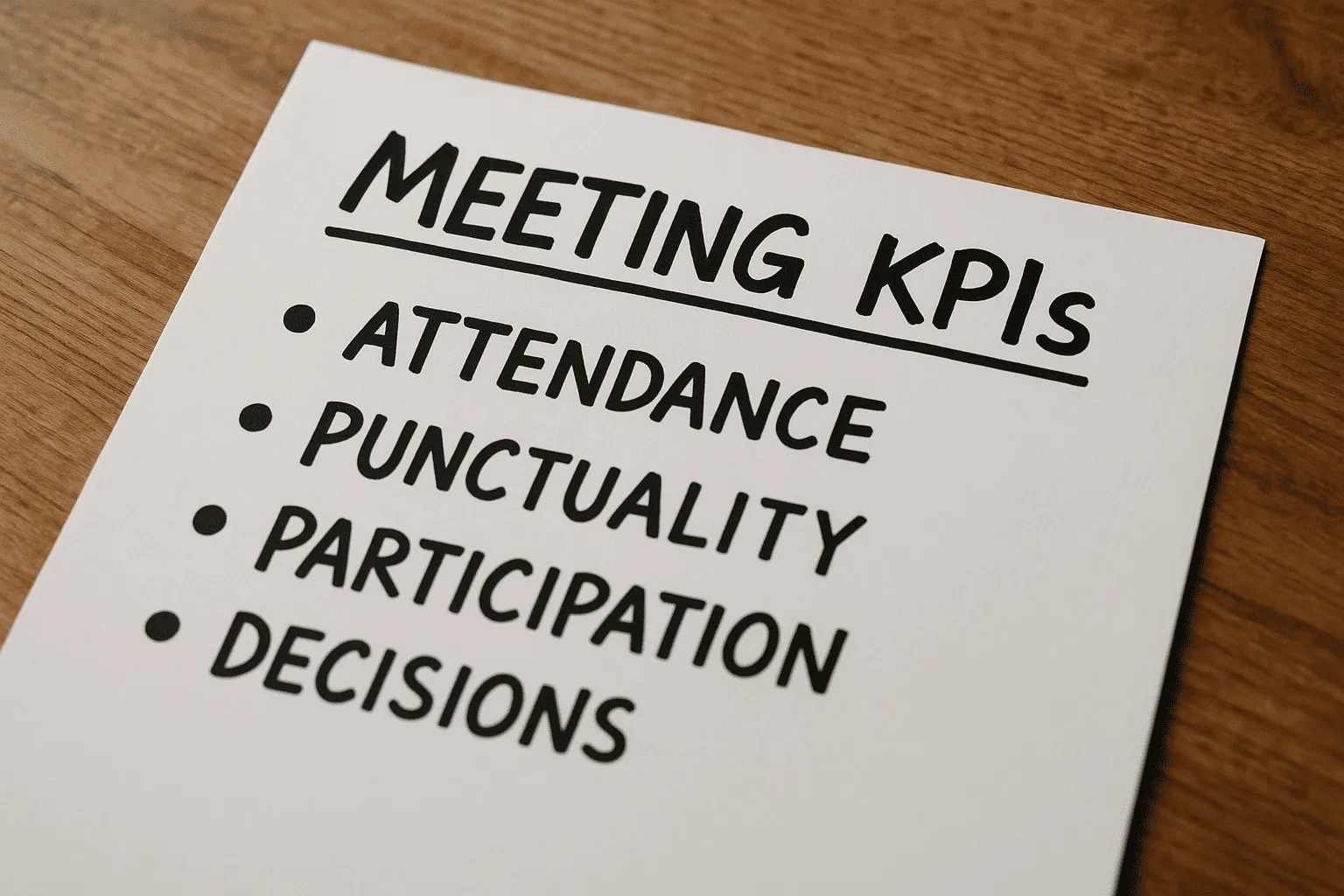Meeting KPIs You Should Track 